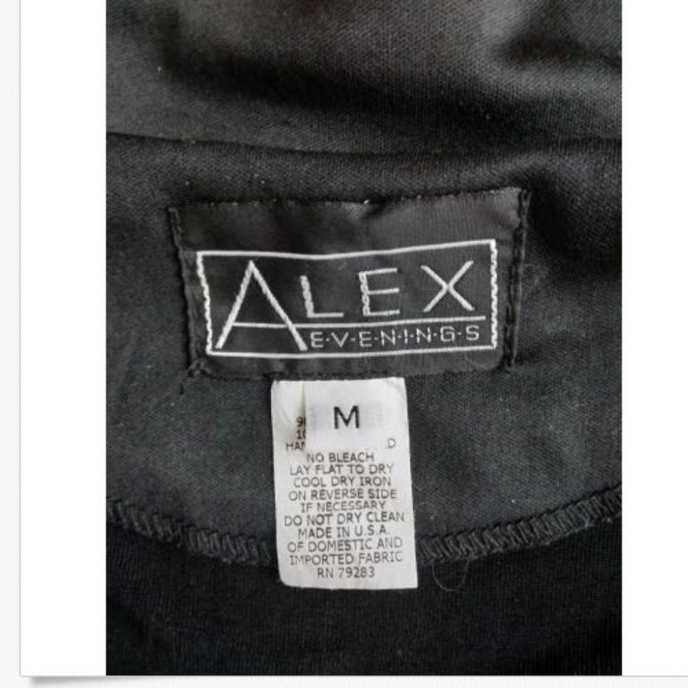 Alex Evenings Sz M Black Sparkling Jacket Women's - Picture 5 of 6